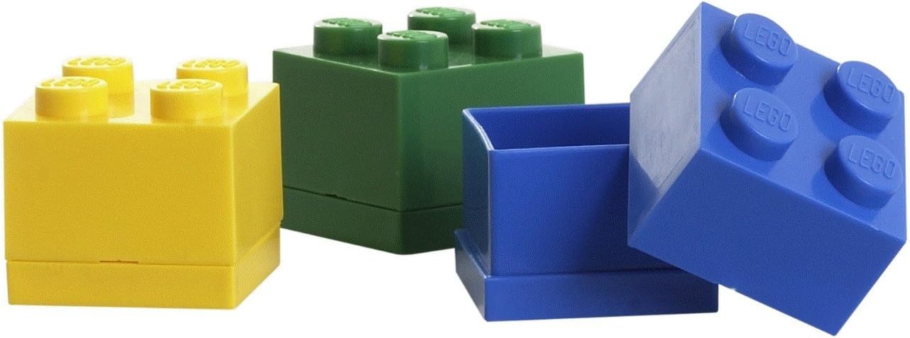 Room Copenhagen, LEGO Mini Box - 1.8 x 1.8 x 1.7 in - Brick 4, Light Blue