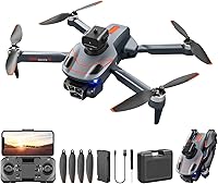 Vista 1 de Drones RC con cámara para adultos, para evitar obstáculos, mini dron con modo de retención de altitud, posicionamiento de flujo óptico, motor sin