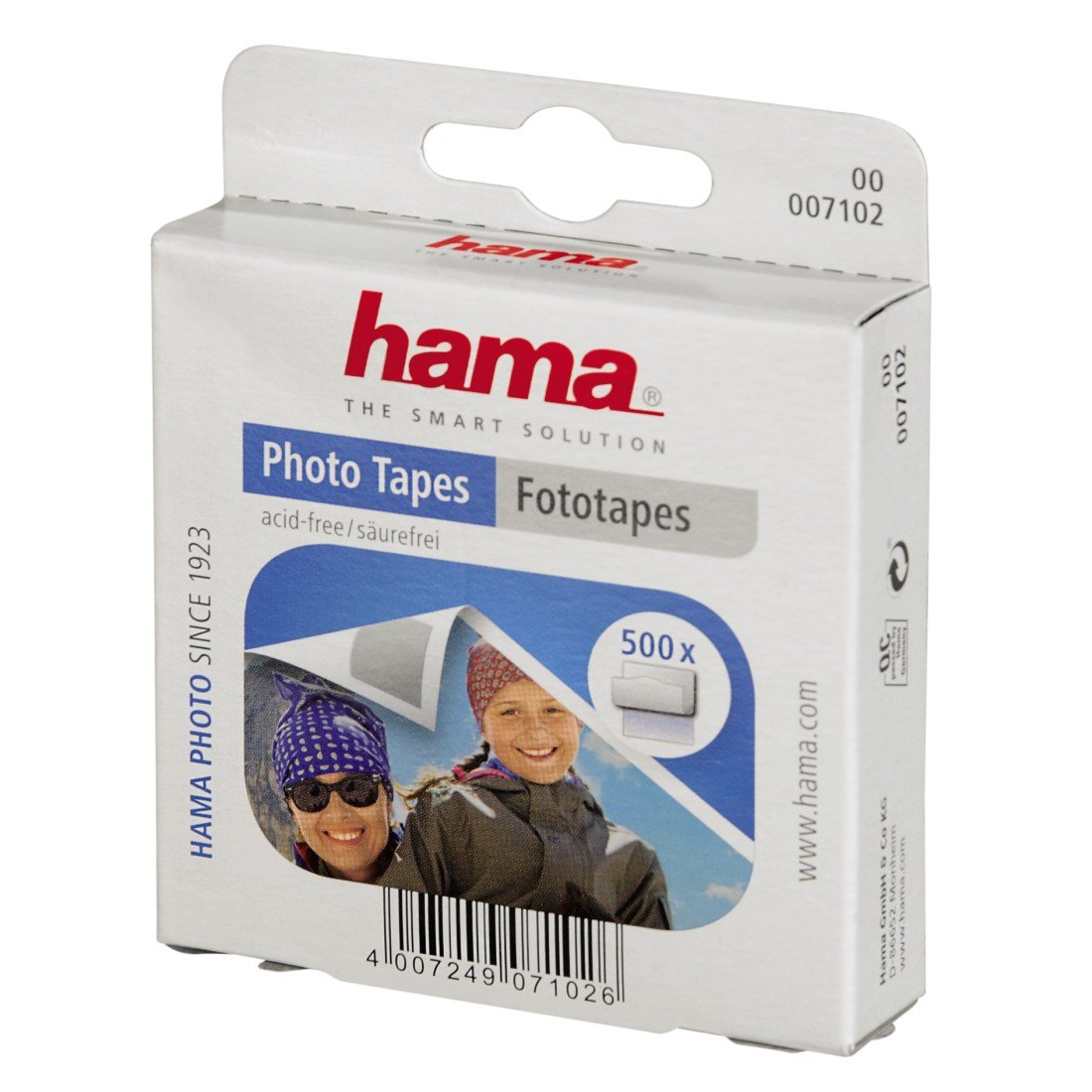 Hama 00007102 – pegafotos Adesivi, 10 confezioni da 500 pezzi, 12 x 13 mm