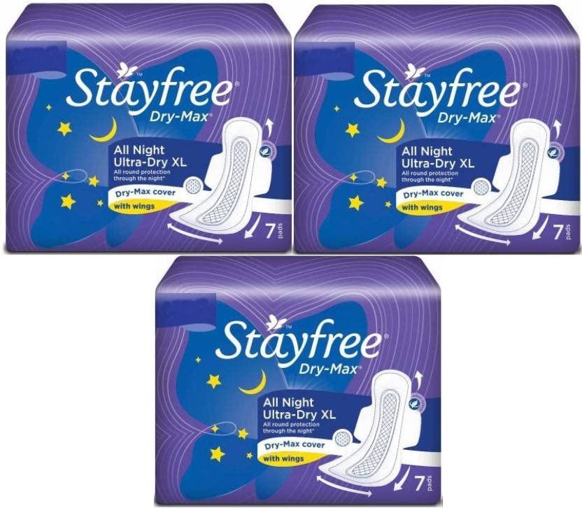 See full amazon price history chart for STAYFREE Dry-Max All Night XL Wings Sanitary Pad (Pack of 7+7+7) Sanitary Pad (Pack of 3) STAYFREE Dry-Max All Night XL Wings Sanitary Pad (Pack of 7+7+7) Sanitary Pad (Pack of 3) (B0B6QGDHMT) Amazon Price History, Amazon Price Tracker