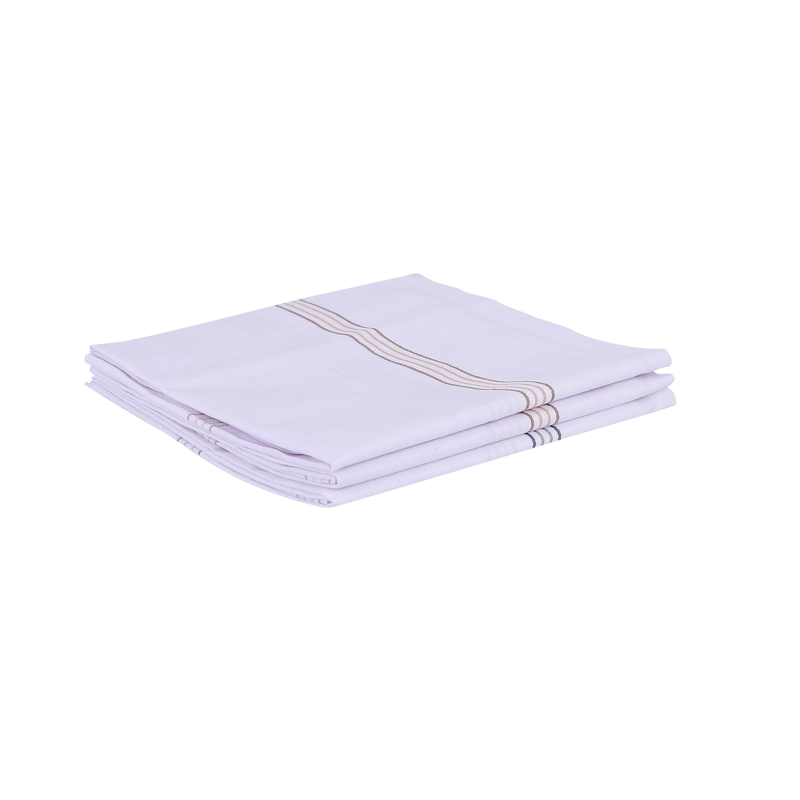 BureaucratPremium Men’s Cotton Handkerchief White Big Extra Soft Super Absorbent Hanky Rumaal Set, 100% pure cotton