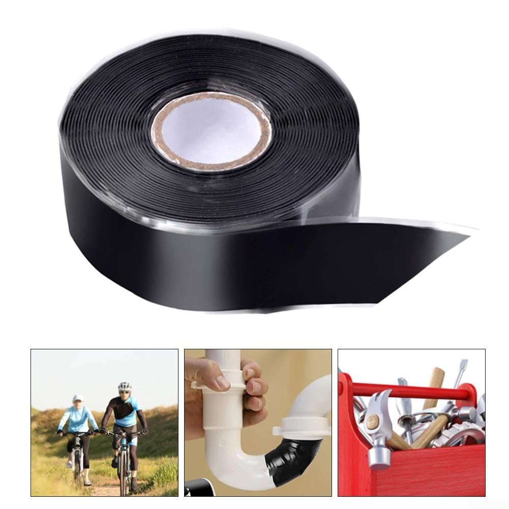 Nastro antiscivolo in silicone, 2,5 cm x 500 cm, per bilancieri, manubri, barre per trazioni, baseball, aste da casting, maniglie degli attrezzi, sport e palestra (2,5 cm x 500 cm)