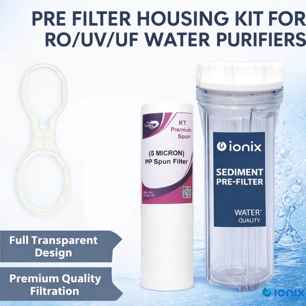 IONIX Transparent Pre Filter - Clear RO Water -5