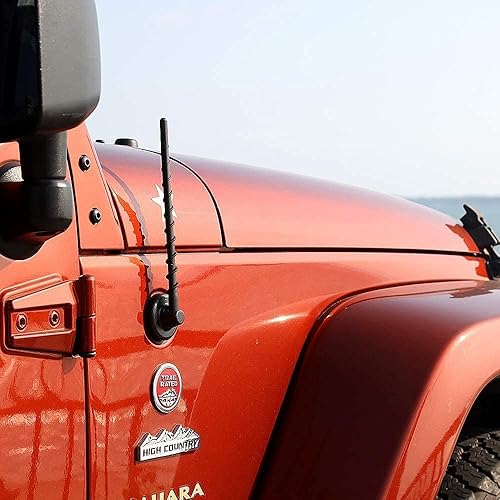 Miniatura 5 de Antena (9 pulgadas) para Jeep Wrangler JK JL JKU JLU Gladiator JT Jeep Wrangler Gladiator JT, Jeep Wrangler Gladiator, Jeep Sahara Rubicon Willys
