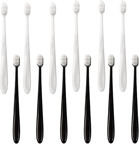 12 cepillos de dientes ultra suaves cepillos de dientes manuales flexibles con 22000 cerdas para adultos y dientes sensibles