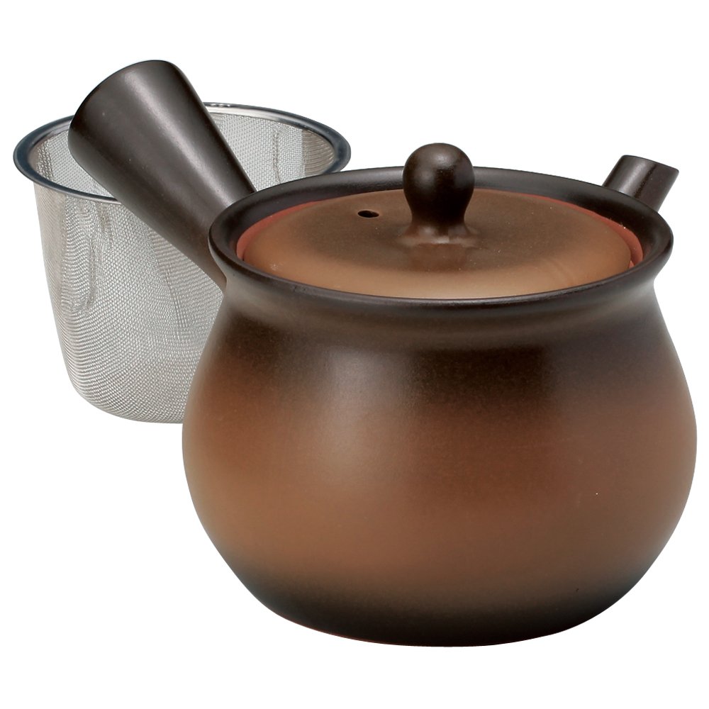 Amazon.co.jp: 山下工芸 急須 陶器 900cc 黄金5号大急須 茶コシ付