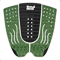 Deck Antiderrapante Surf Soul Fins Colors (3 Peças) - Grip de Tração Duplo Degrau com Cola 3M e Kick Tail Chanfrado - Várias Cores