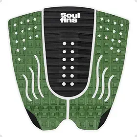 Deck Antiderrapante Surf Soul Fins Colors (3 Peças) - Grip de Tração Duplo Degrau com Cola 3M e Kick Tail Chanfrado - Várias Cores