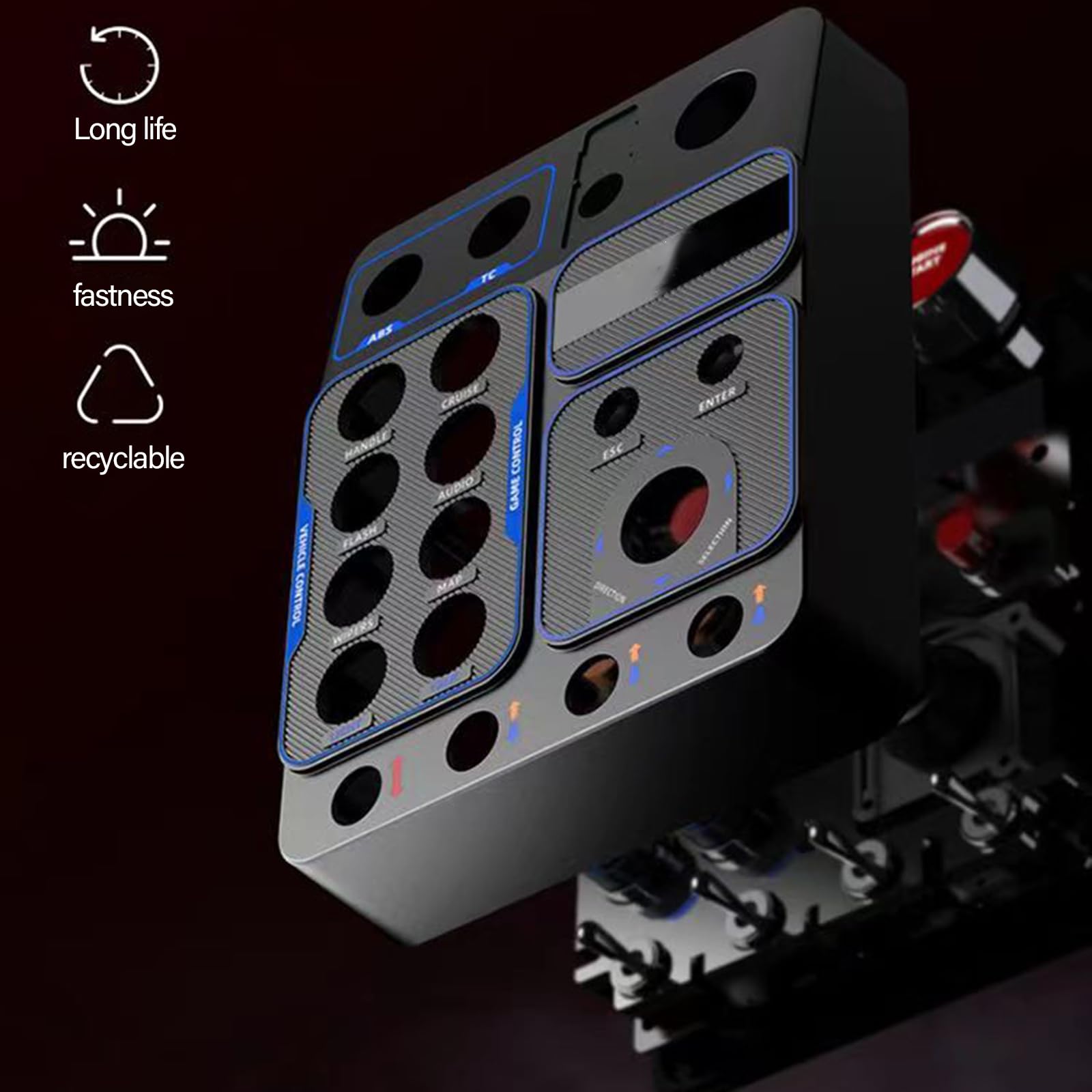 CB1 Multifunktions Race Emulator Controller, zentrale Controller Box, integrierte LED Lichteffekte, einstellbare Helligkeit, Europa Truck Emulator