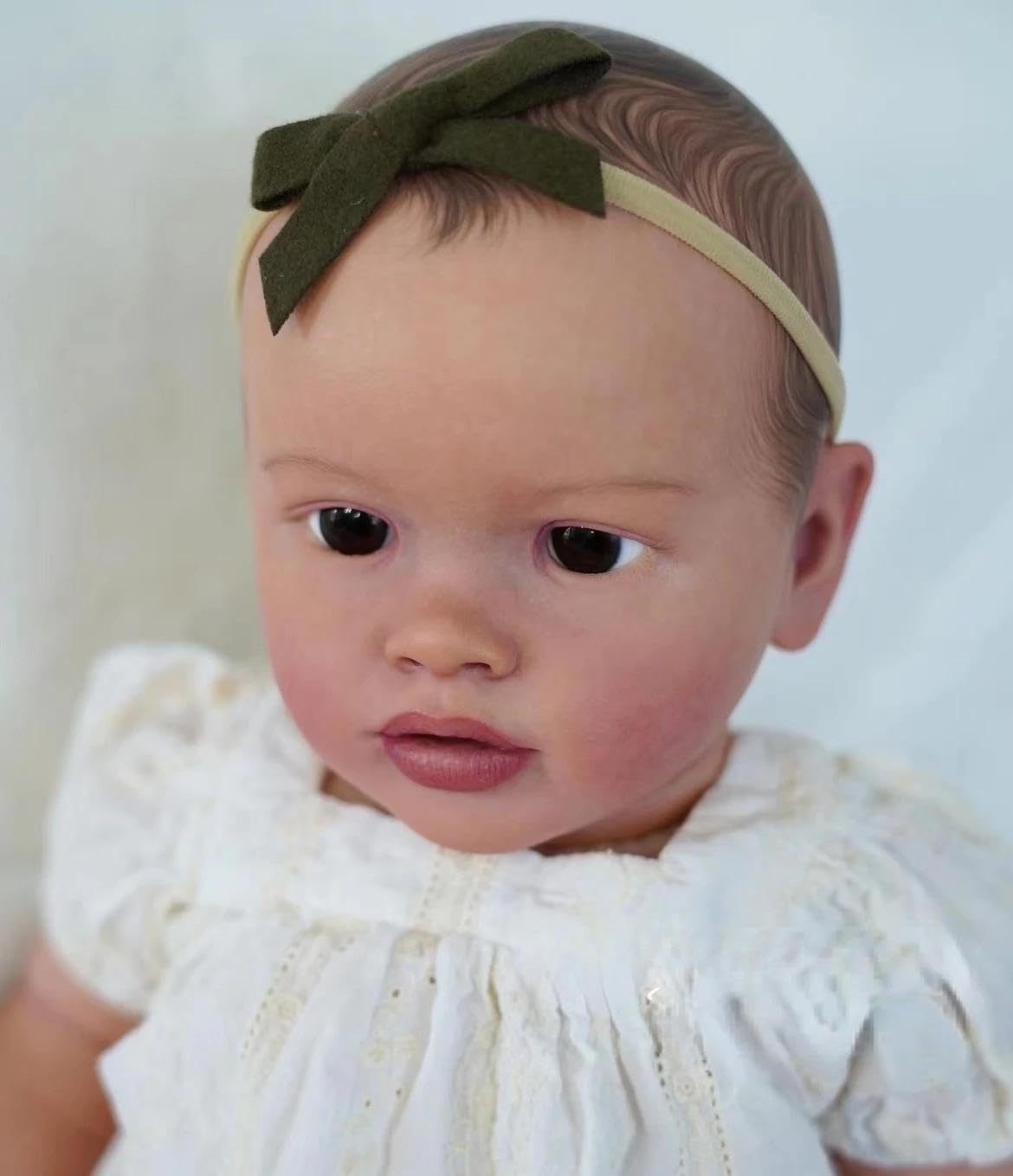 RXDOLL Big Size Reborn Baby Dolls Girl Pippa, 66 cm, prawdziwe życie, Reborn maluch lalki z miękkim korpusem z tkaniny winylowej, ważone, realistyczne lalki niemowlęce, realistyczne, dla dzieci w