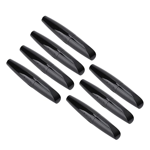 Miniatura 6 de 7 tubos vacíos de rímel, 0.5 onzas líquidas, sellados, color negro brillante, cabeza de cepillo suave, tubo vacío, recipiente de rímel para mujeres