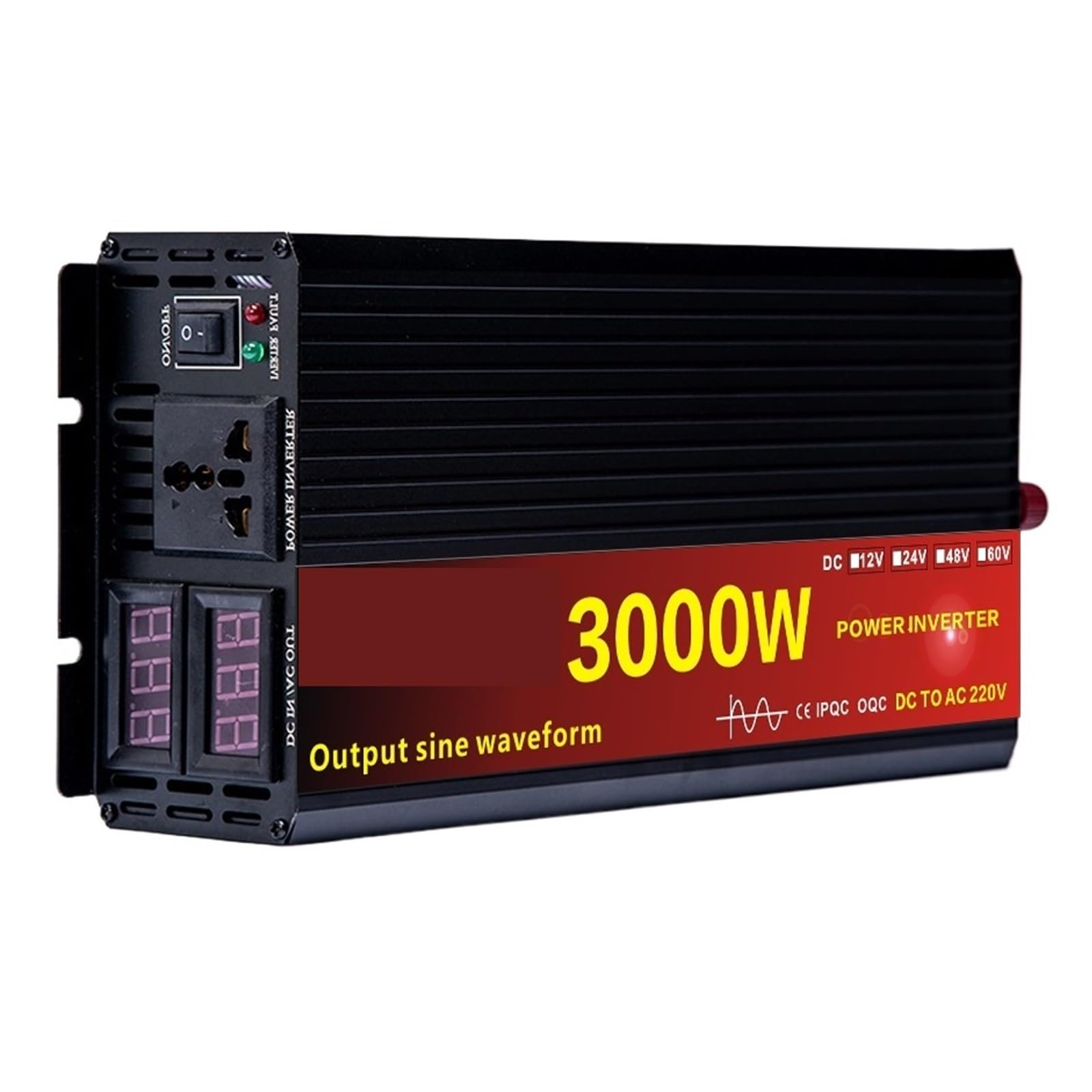 Inversor De Onda Sinusoidal Pura 3000W 4000W 5000W Inversor DC A AC Convertidor De Potencia Micro Inversor Inversor Solar Eficiente MáS Seguro(3000W,24V)