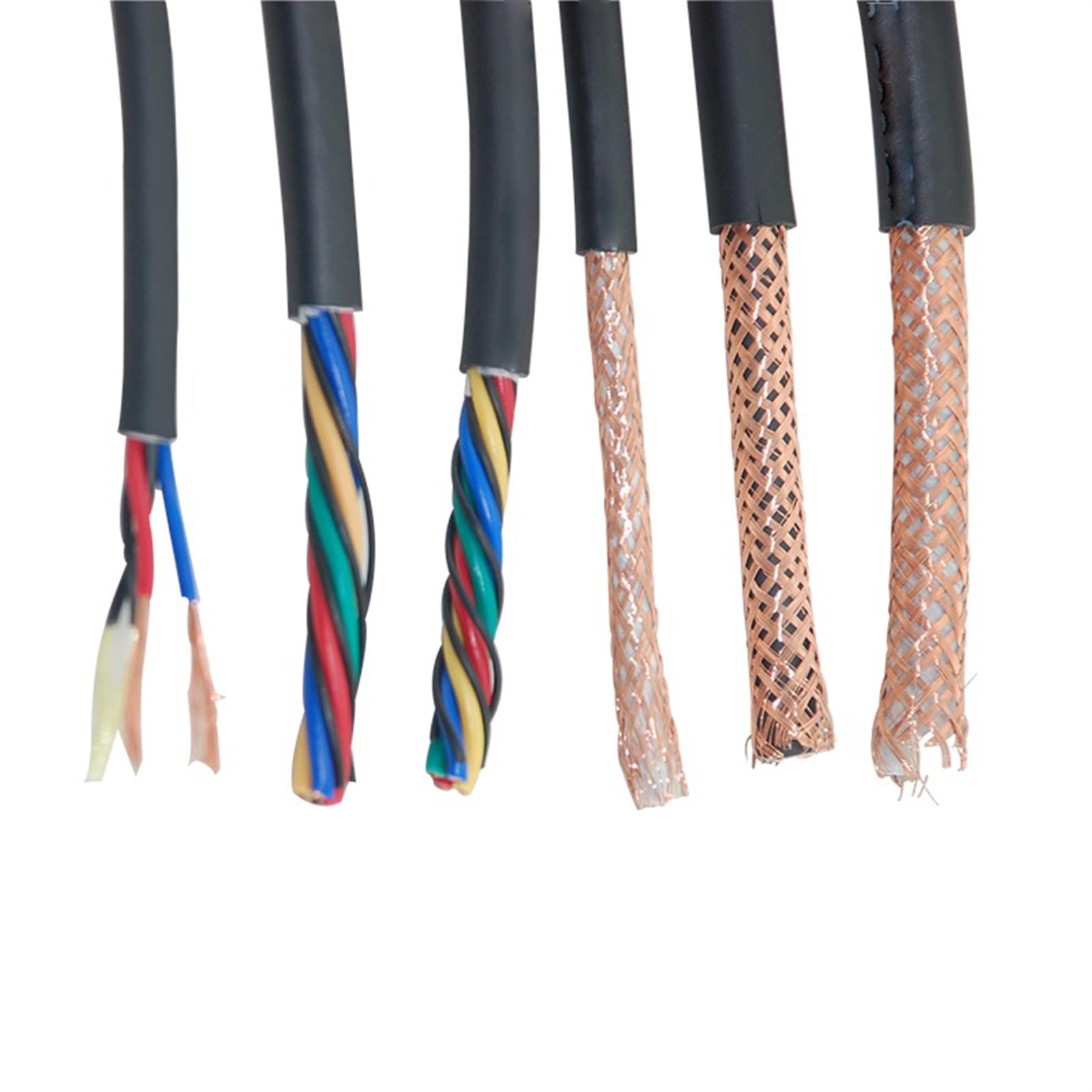 Przewód, wielożyłowy kabel ekranowany, Wielożyłowe ekranowane kable do linii sygnałowej silnika wrzeciona krokowego frezarki CNC 1m(Spindle 3x1.5)
