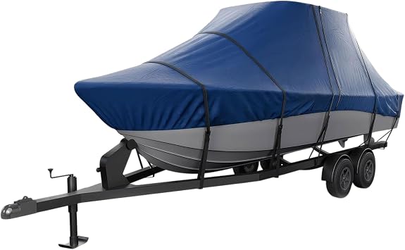 Seal Skin Covers T-Top Boat Cover, Waterproof & Heavy-Duty Cover for Center Console Boats, Fits 20-22L x 102" W Beam, UV & Fade Resistant, Secure Fit with Straps for All-Weather Protection
