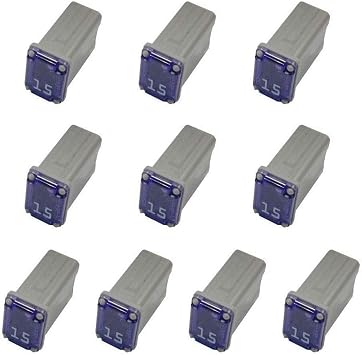 10 Flosser 608815 15 Amp Micro Cartridge Fuses - FMM MCASE Type