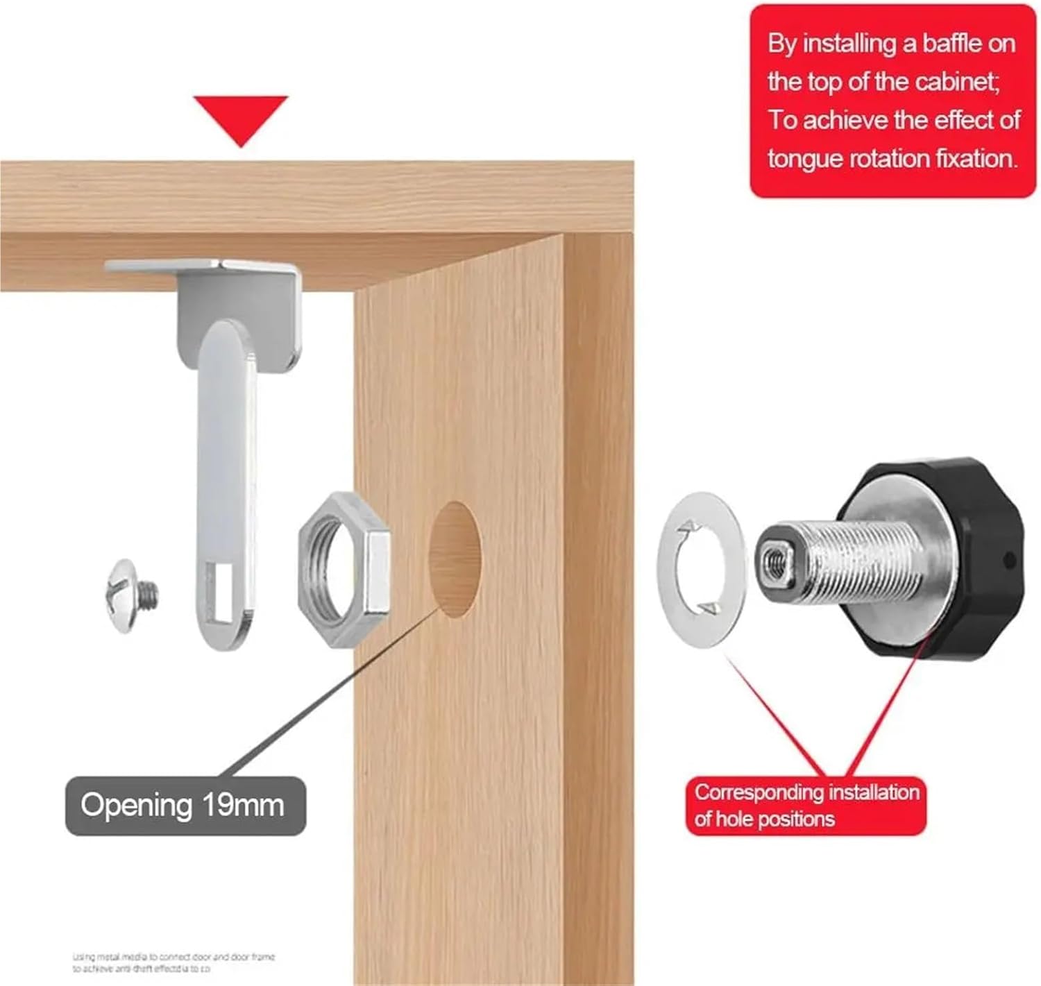 3 Digital Code Combination Lock Cupboard Drawer Cabinet Mailbox Password Locker Furniture Theft Security Zinc Alloy Lock 1Pcs(30mm-Color 2)