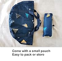 Vista 5 de Bañera plegable grande de 24 litros, cubo plegable, portátil, para viaje, para spa, lavabo para camping, color azul oscuro