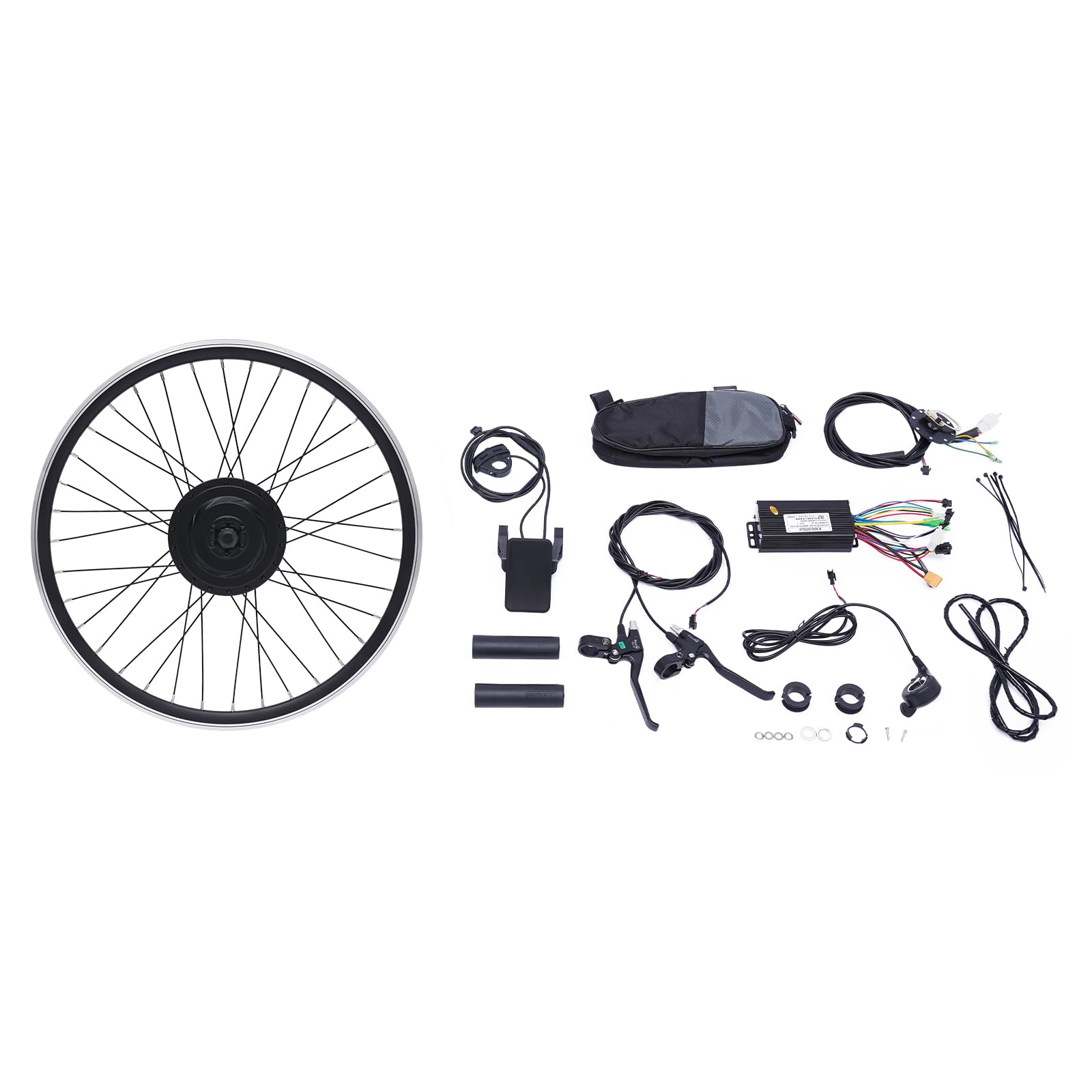 36V 500W Electric Bicycle Motor Kit 24" E-Bike Front/Rear Wheel Conversion Kit w/Display