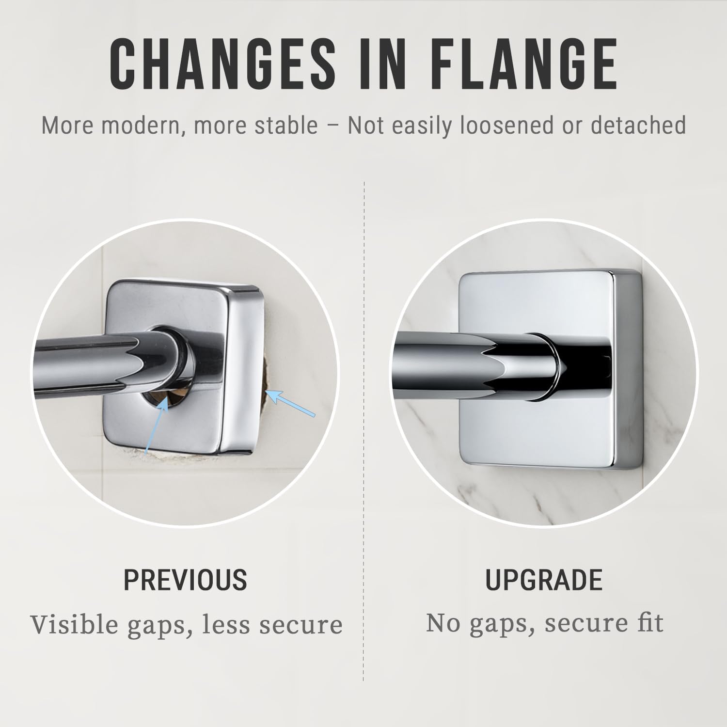 G-Promise All Metal 6-Inch Shower Arm with Flange, Wall-Mounted Stainless Steel Shower Pipe Replacement for Fixed and Handheld Shower Heads, Solid Metal High-Flow Shower Diverter Valve