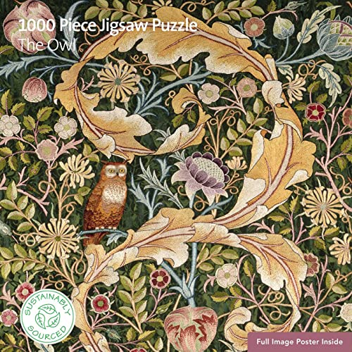 Adult Sustainable Jigsaw Puzzle V&A: The Owl: 1000-pieces. Ethical, Sustainable, Earth-Friendly