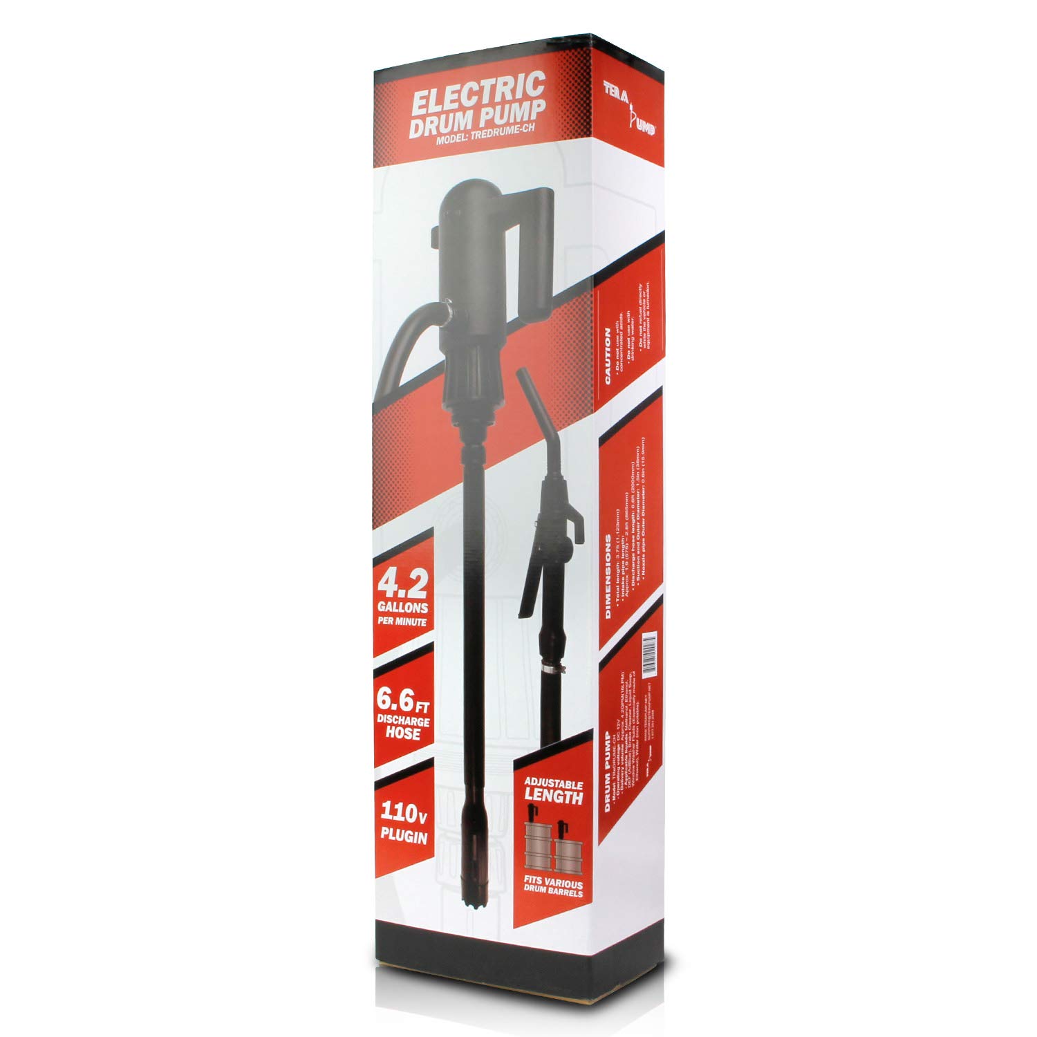 Buy TERA PUMP Telescopic Resistant Electric Barrel Pump Compatible with