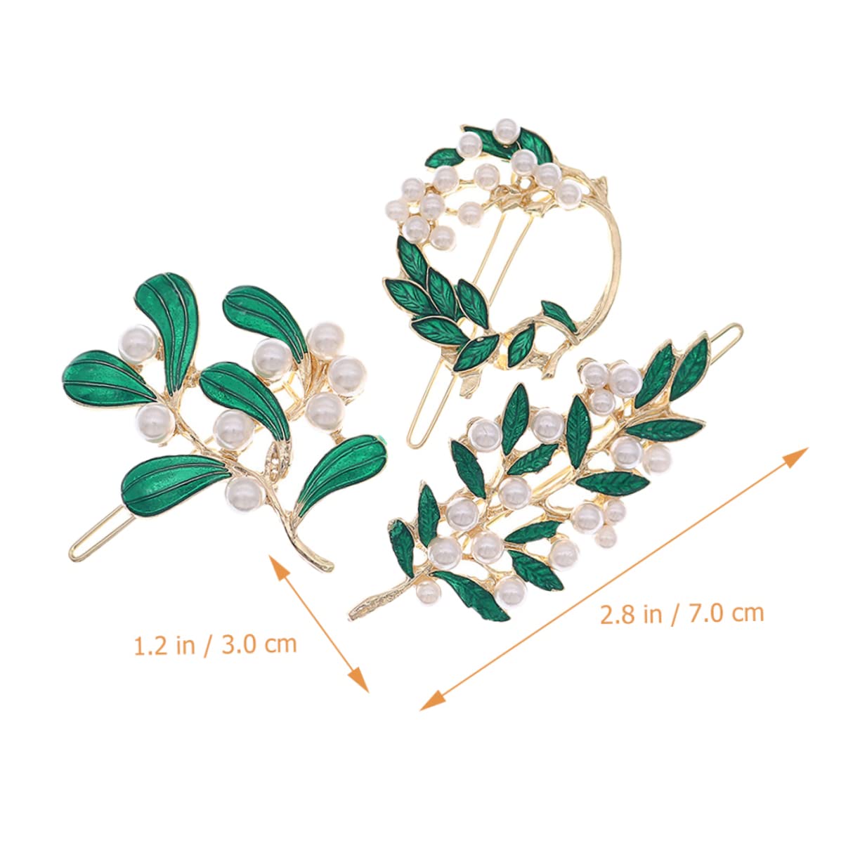 Didiseaon Juego De 4 Pasadores Para El Pelo De Moda Pasadores Decorativos Para El Pelo Para Mujeres Y Niñas Horquillas De Aleación Con Forma De Hoja 3 Unidades X 4