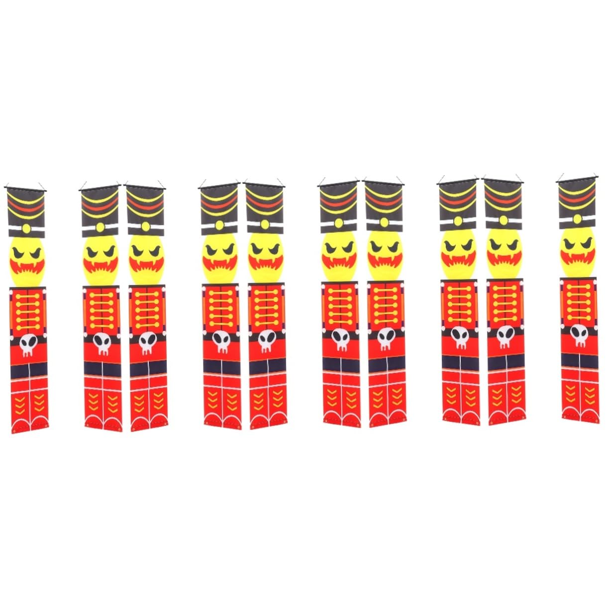 Drapeau suspendu Halloween en polyester durable pour enseigne de porche