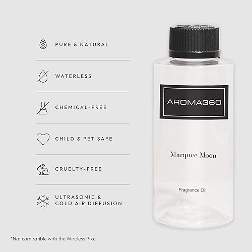 Miniatura 159 de Aroma360 Dream On - Mezcla de aceites aromáticos – 16.9 fl oz – Aceite difusor de aromaterapia perfumado con té blanco sereno, aloe vera curativo