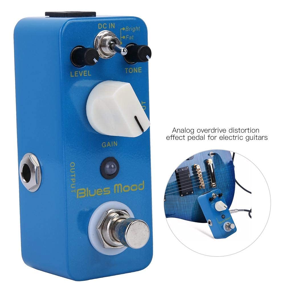 AMONIDA DC 9V Adapter Effektpedal Klares/Dickes Gitarrenpedal für Profis in der E-Gitarre