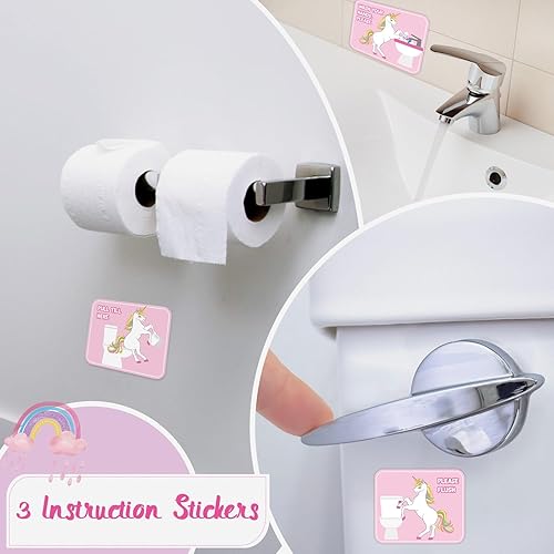 Miniatura 3 de WERNNSAI Tabla de entrenamiento para ir al baño  Tabla de recompensas de entrenamiento de unicornio con 270 calcomanías de entrenamiento para ir al