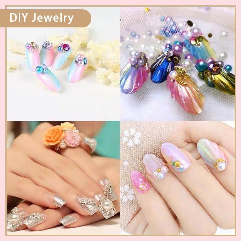 2020PCS No Hole Craft Pearl Beads - Assorted Sizes (4mm-16mm) for Vase Filler, DIY Crafts, Candles Centerpiece, Wedding Centerpieces (Purple) - Image 5