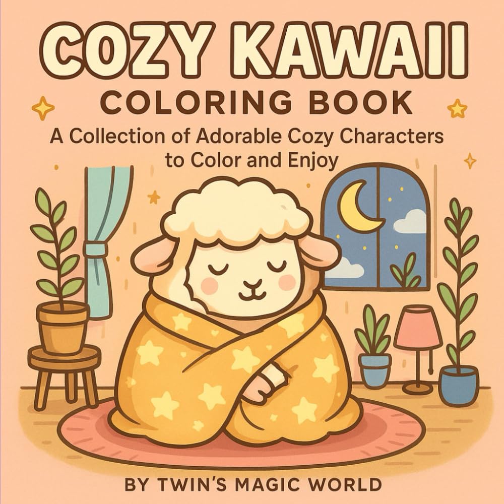 Cozy Kawaii Coloring Book: A Collection of Adorable Cozy Characters to Color and Enjoy