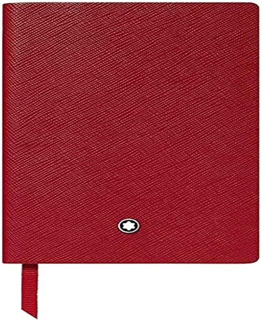 Montblanc Notebook #148 Fine Stationery Leather Cover Red Lined Pages 14 x 9 cm 118039