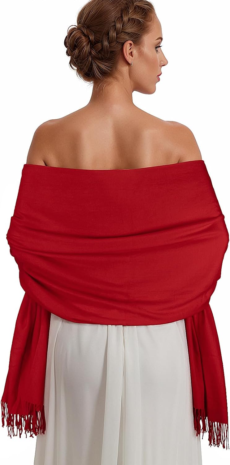 Pashmina Shawl Wraps for Women Large Winter Scarf Soft Shawls and Wraps for Evening Dresses Shawl for Wedding