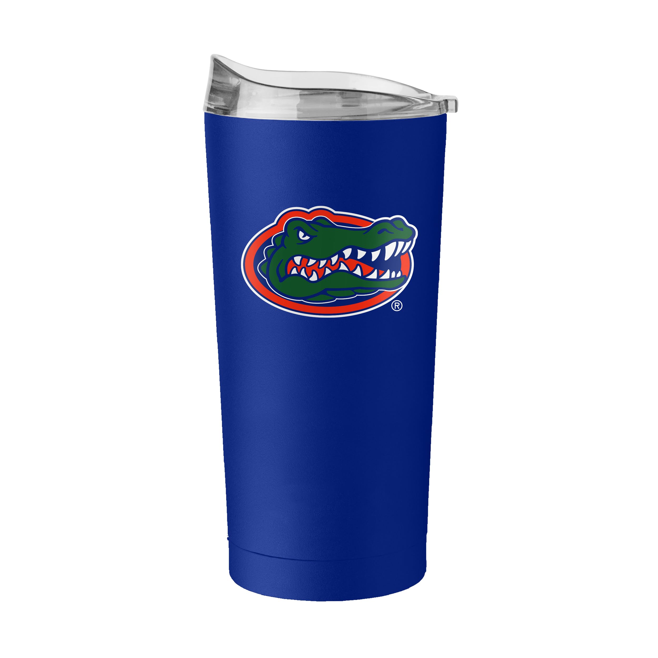Logo Brands NCAA 20 oz Powder Coat Stainless Tumbler -Double-Wall Insulated Everday Tumbler for Hot or Cold Drinks, High Lip Lid, Team Color