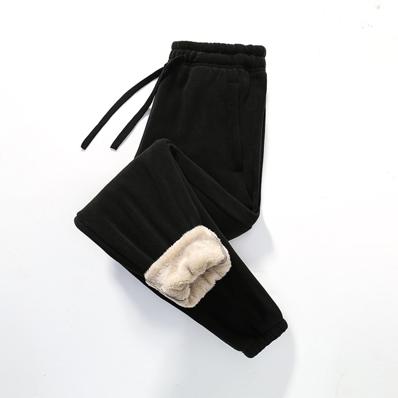 Generisch Thermohose Herren Winter Jogginghose Übergröße Freizeithose Baggy Fleecehose Lang Laufhose Bequem Sporthose Straight Herrenhose Schneehose Mit Fleece Gefüttert Und Verstärkt, L-8Xl