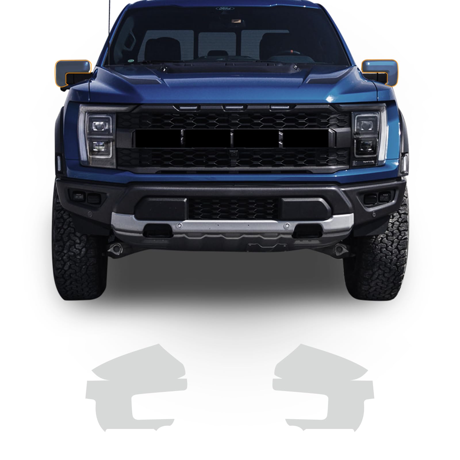 FDAIUN Clear Car Pre-Cut Paint Protective Film Self Adhesive for 2022 2023 Ford F-150 Rainproof Waterproof HD Scratch Exterior Accessories (Rearview Mirror Film 2Pcs)