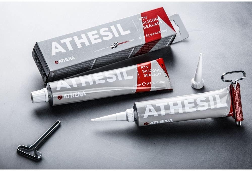 Athena Parts Athesil RTV Silicon Liquid Gasket 80ml Tube, Gray (M813002000001)