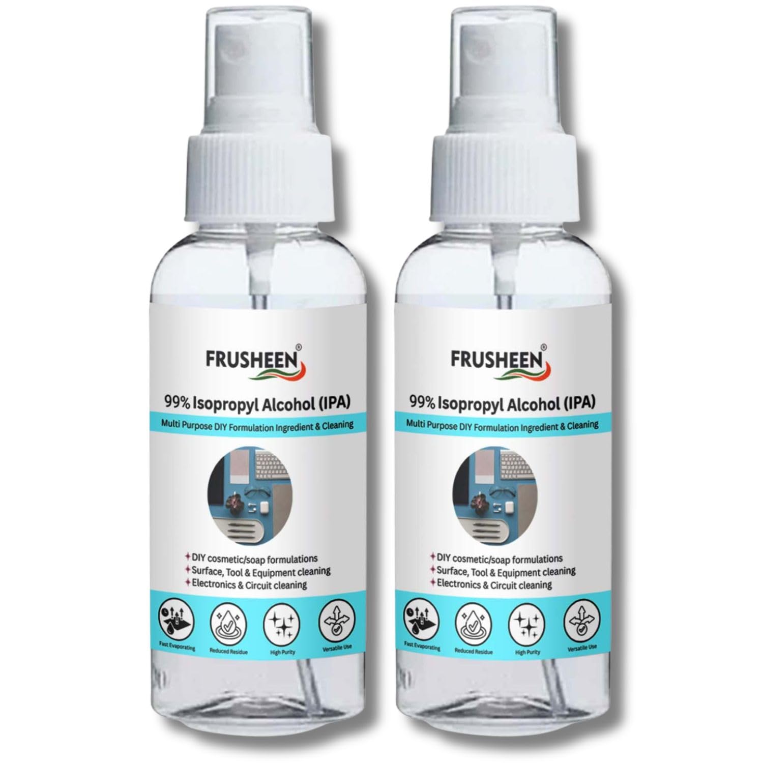 Isopropyl Alcohol IPA 99% Multipurpose Cleaner & Solvent for DIY Cosmetic, Soap Making, Cleaning Electronics, PCB & Surface Cleaning (100ml X 2 = 200ml)-image-13
