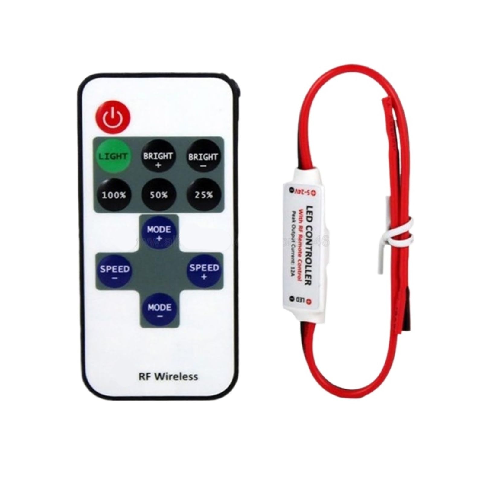 Mini DC 12 V 24 V 6A LED contrôleur de gradation télécommande bande lumineuse monochrome 3528 5050 5630 2835 bande lumineuse LED