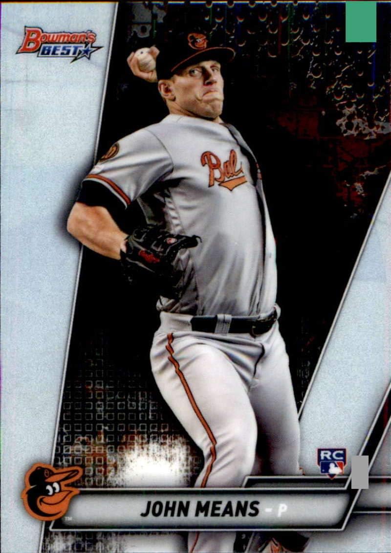 2019 Bowman's Best #55 John Means Baltimore Orioles Rookie Baseball Card