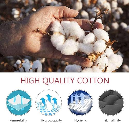 Miniatura 7 de Srutirbo Juego de 2 cojines de asiento para sillas de exterior, impermeables, de 19 x 19 pulgadas, en forma de U, para sillas de patio y sillas