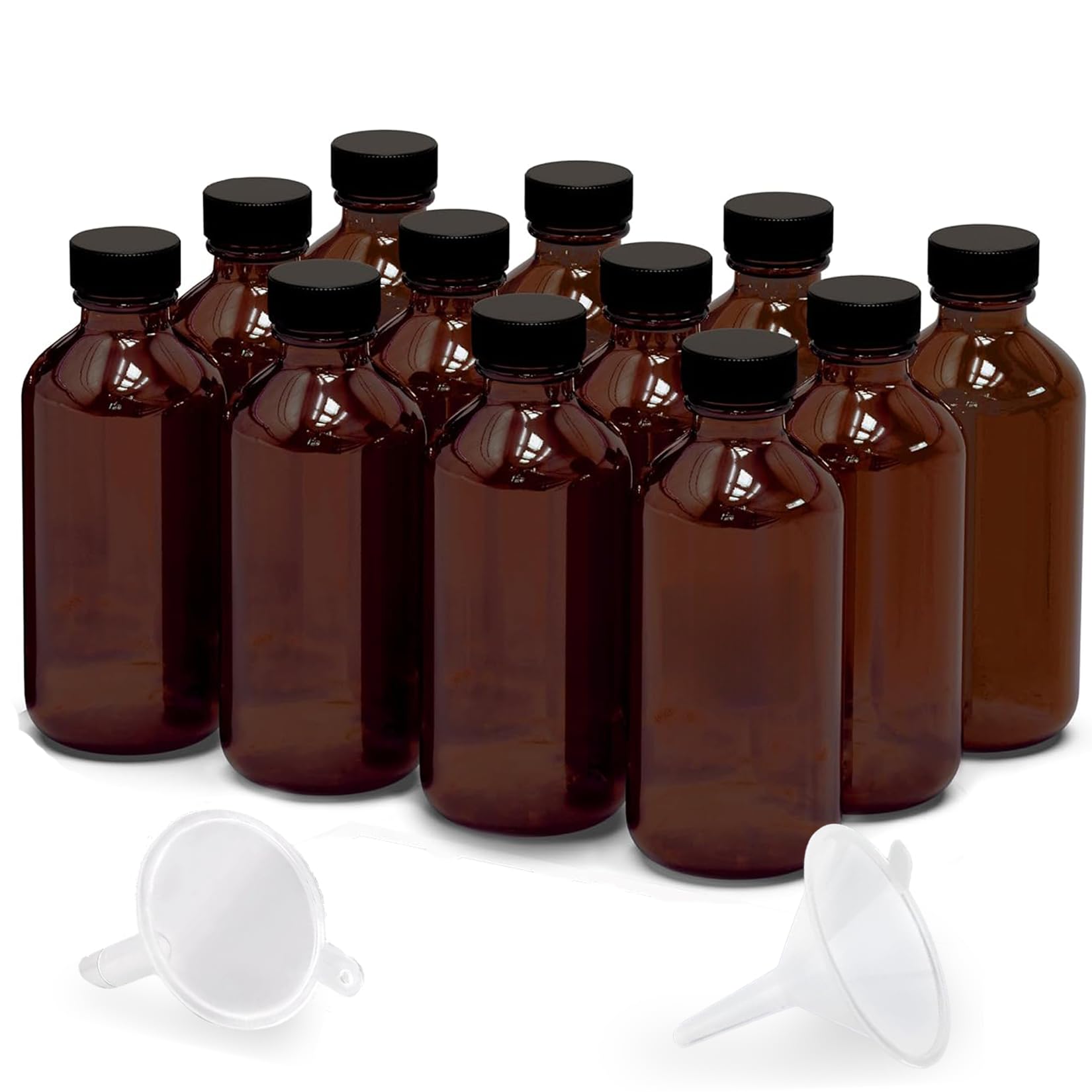 Bernsteinfarbene Glasflaschen, 57ml Braunglasflaschen für Va