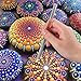 Whaline 25 Set Mandala Dotting Tool Set for Art Rock Painting, Nail Painting, Drawing & Drafting and Crafts