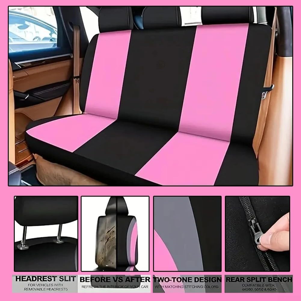 Set di accessori per auto, 45 pezzi, coprivolante in peluche, rivestimento per leva del cambio manuale, rivestimento interno in morbida lana sintetica, antiscivolo, lavabile, per auto, SUV, cabriolet