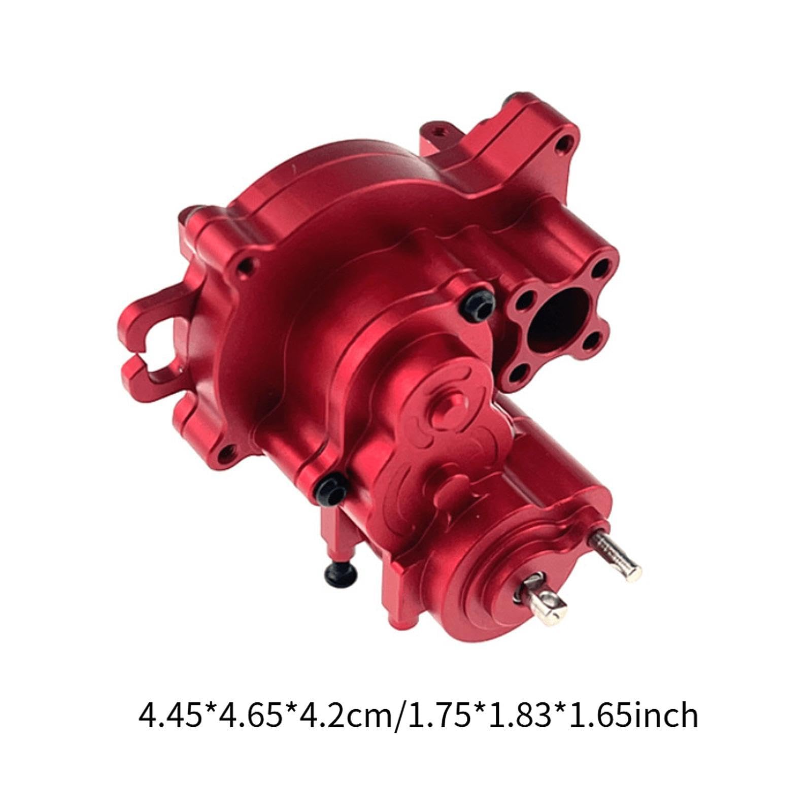 Alloggiamento del Cambio RC in 1:18, Pezzi di Ricambio in Alluminio, Accessorio Professionale per Conversioni Fai da Te, Rosso