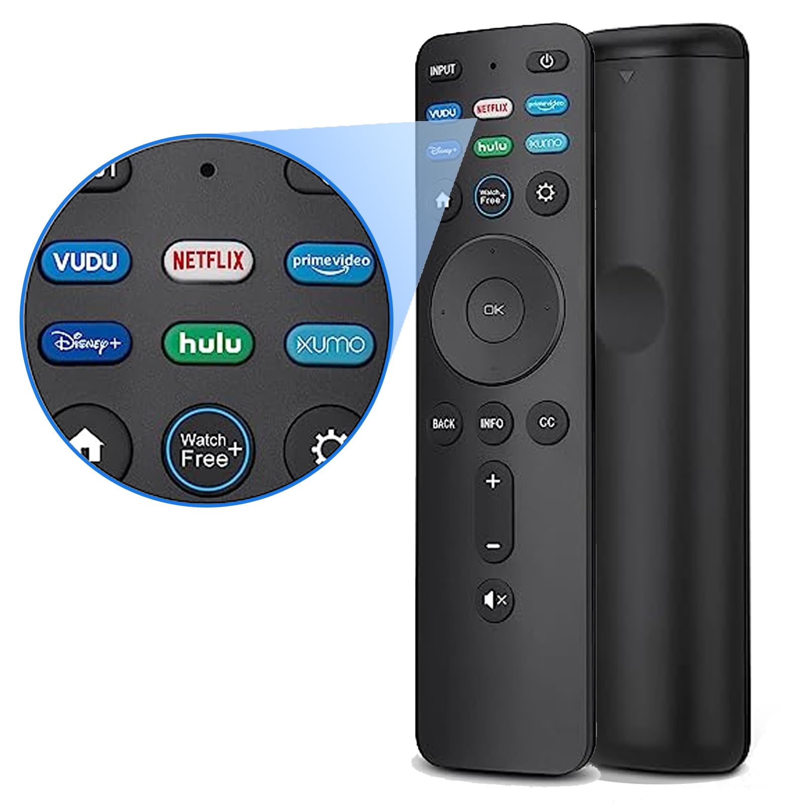 Confezione da 2 telecomandi universali XRT260 per Smart TV Vizio, telecomando compatibile con tutte le Smart TV Vizio 4K Smartcast V-Series M-Series P-Series D-Series con tasti di scelta