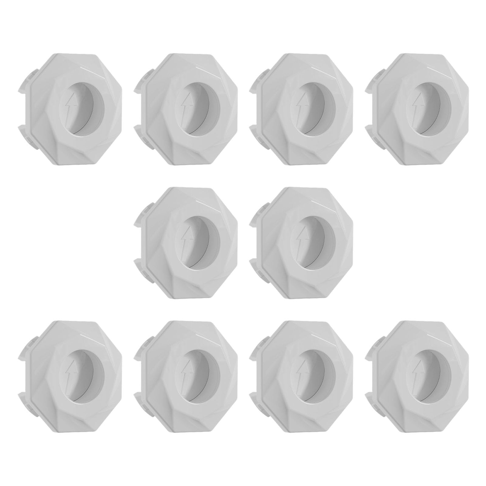 Jiingekk White Quick Install Bathroom Sink Drain Cover Enhances Aesthetics And Stops Spills Fashion Sink Overflows Covers For Bathroom Sinks Water Spillage With Elegant And Durability Abs Materials