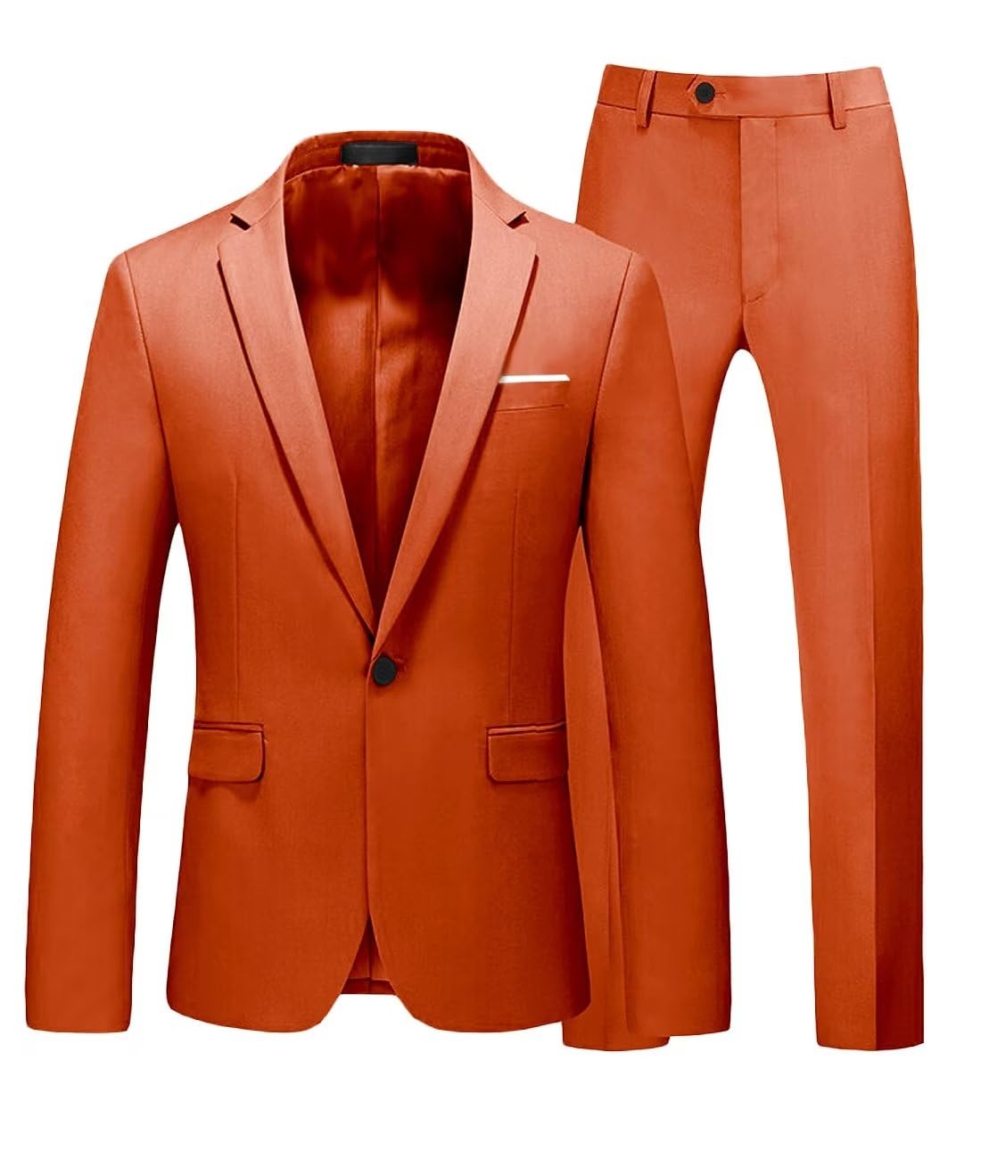 SHUZHXLZANGYMens Suits Regular Fit 2 Piece Suit Men One Button Blazer Pants Suit for Men Wedding Business Formal Suit