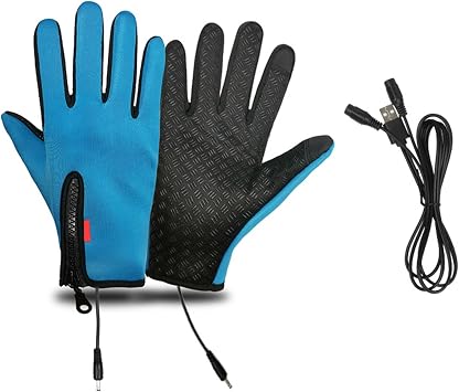 Electric Touchscreen Gloves Women Men USB Heated Windproof/Waterproof Winter Ergonomic Fit Gloves Suitable for Outdoor Sports, Commuting, Construction Sites, Running, Riding Ski